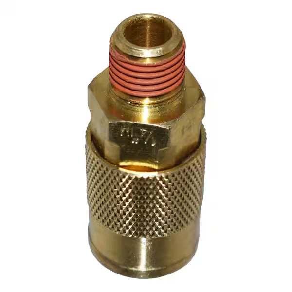 Husky 1/4 in. Brass NPT Male Coupler