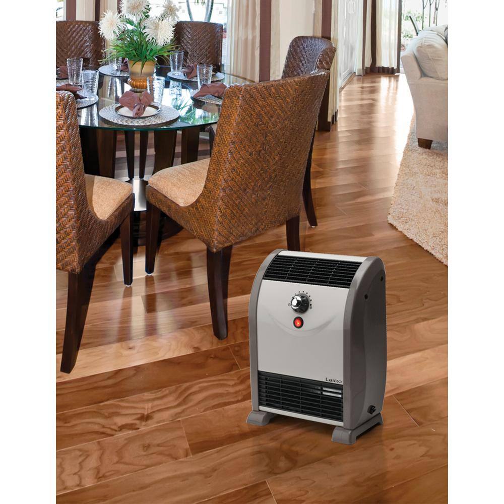 Lasko Automatic Air Flow 1500-Watt Electric Convection Portable Space Heater with Tip-Over Safety Switch