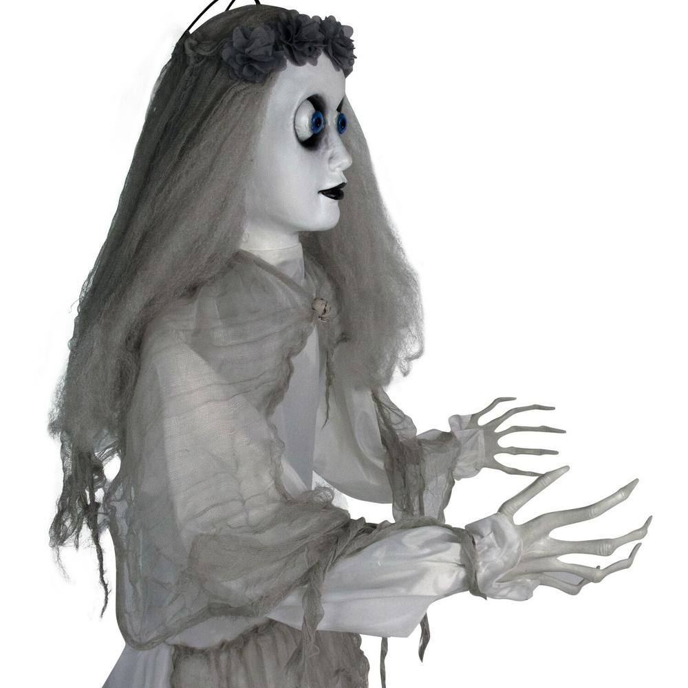 Haunted Hill Farm  64 in. Touch Activated Animatronic Bride