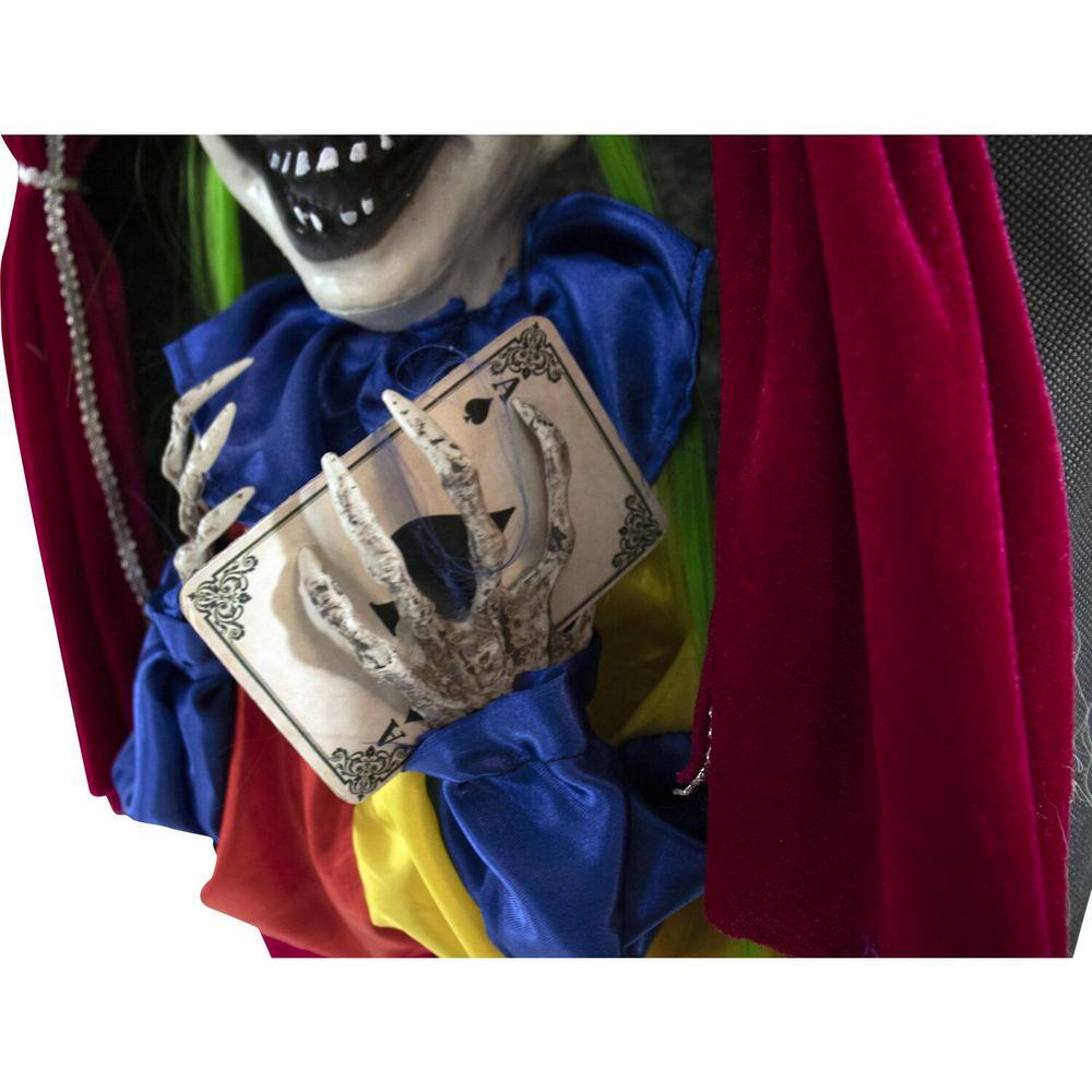 Haunted Hill Farm 27 in. Touch Activated Animatronic Clown