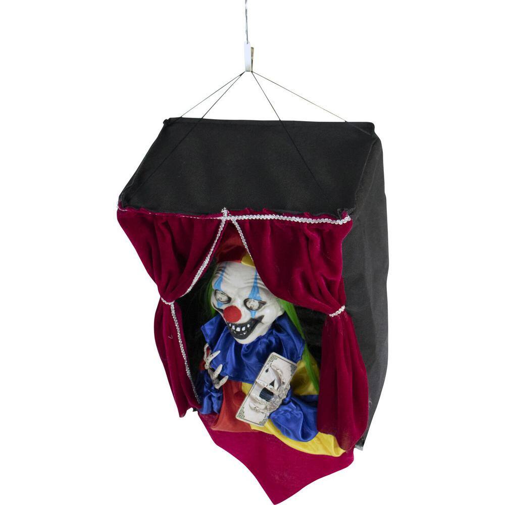 Haunted Hill Farm 27 in. Touch Activated Animatronic Clown