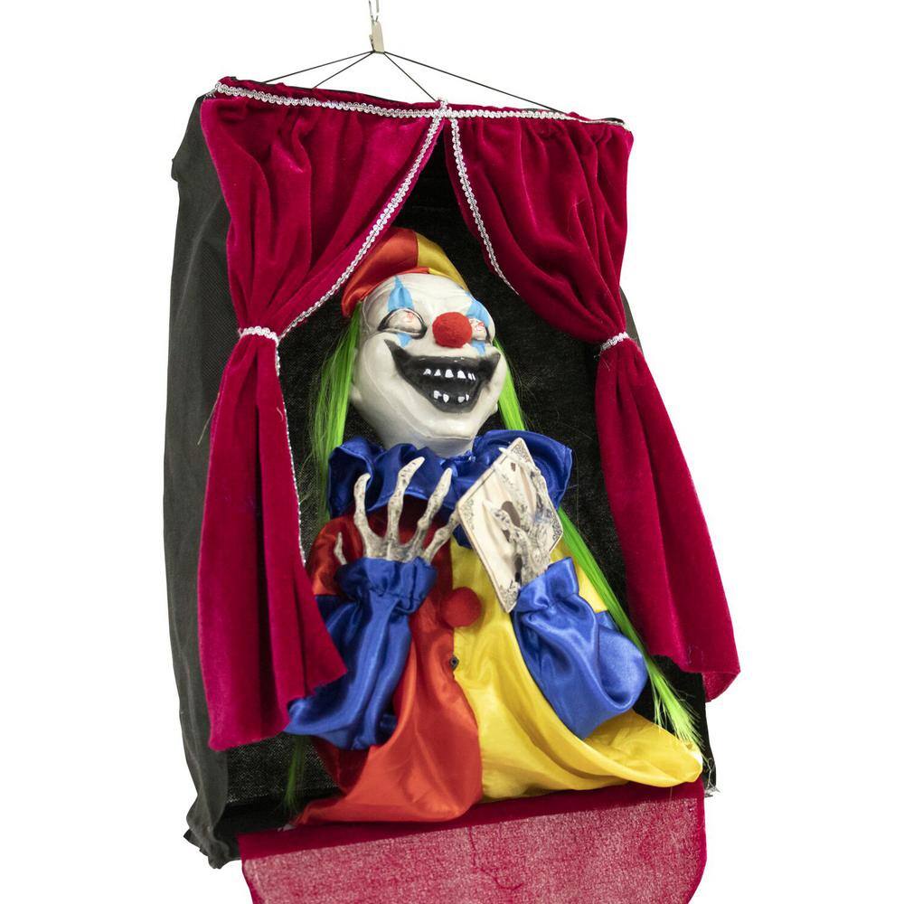 Haunted Hill Farm 27 in. Touch Activated Animatronic Clown