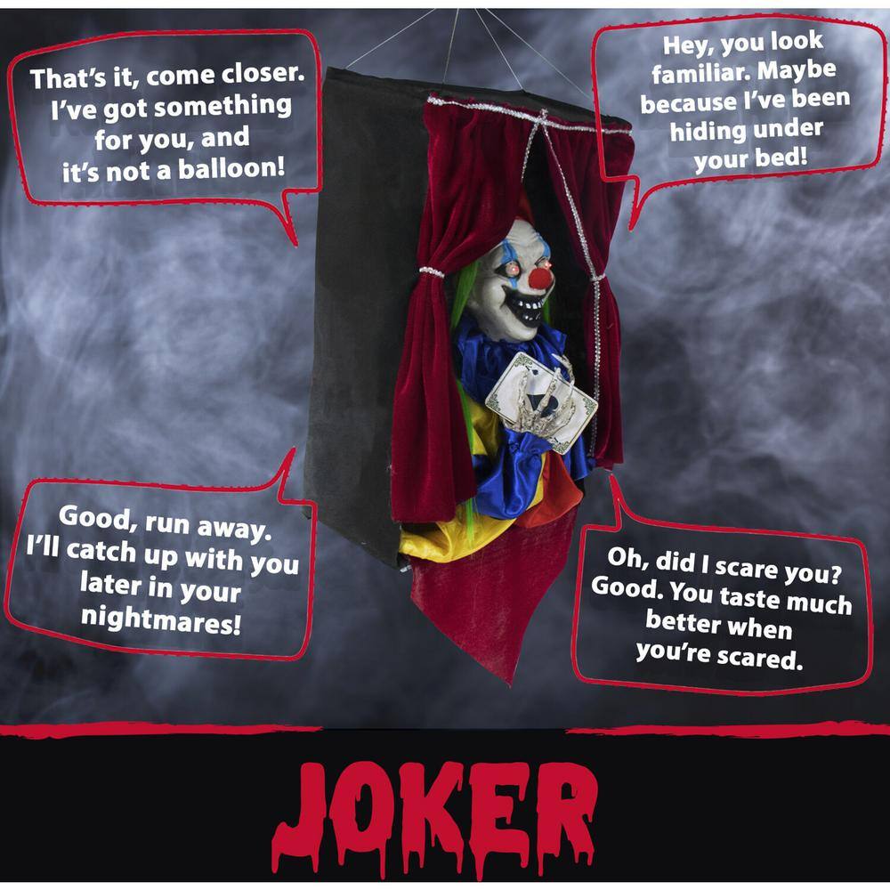 Haunted Hill Farm 27 in. Touch Activated Animatronic Clown
