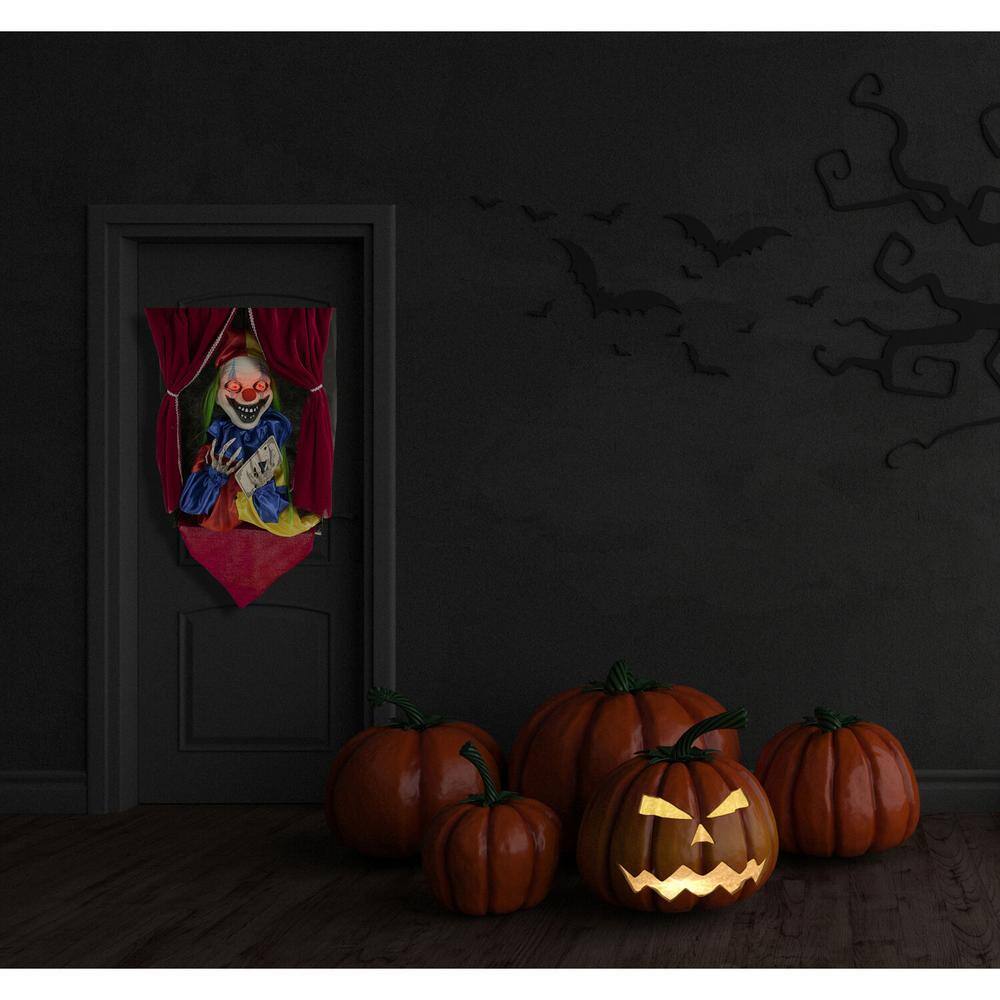 Haunted Hill Farm 27 in. Touch Activated Animatronic Clown