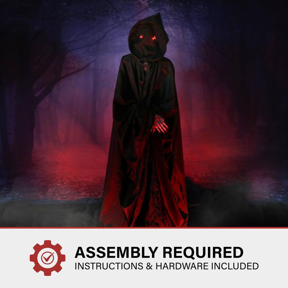 Haunted Hill Farm 72 in. Premium Halloween Animatronic Abigar The Lurching Demon Reaper by Tekky