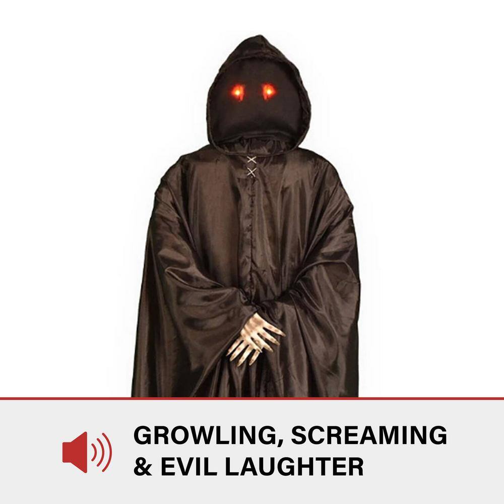Haunted Hill Farm 72 in. Premium Halloween Animatronic Abigar The Lurching Demon Reaper by Tekky