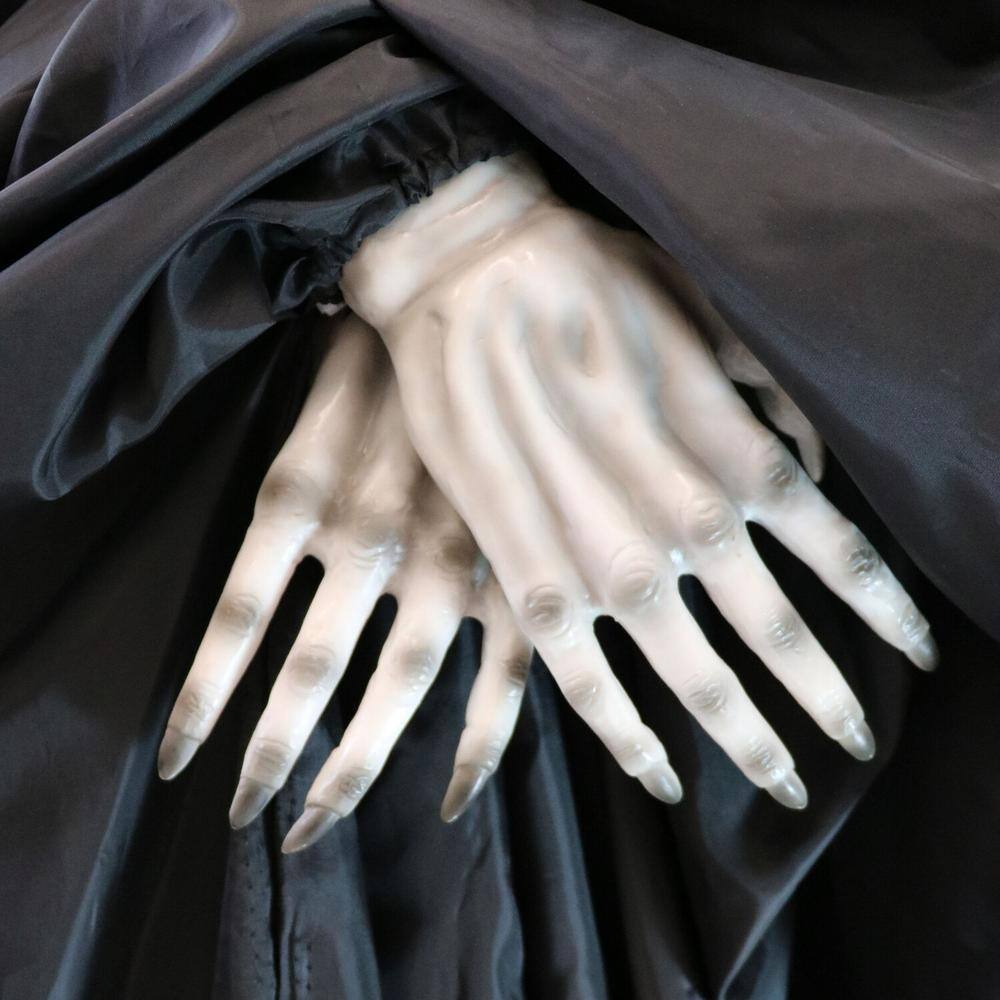 Haunted Hill Farm 72 in. Premium Halloween Animatronic Abigar The Lurching Demon Reaper by Tekky