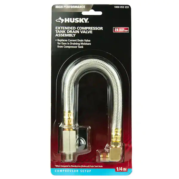 Husky Extended Tank Drain Valve Assembly