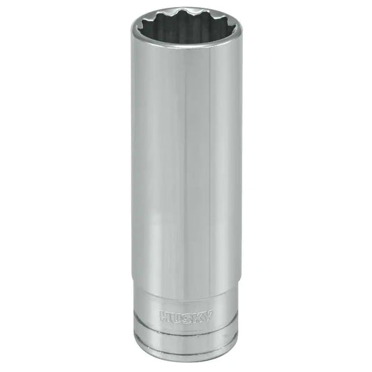 Husky  1/2 in. Drive 3/4 in. 12-Point SAE Deep Socket