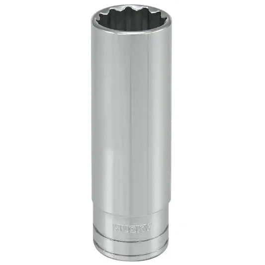 Husky  1/2 in. Drive 5/8 in. 12-Point SAE Deep Socket