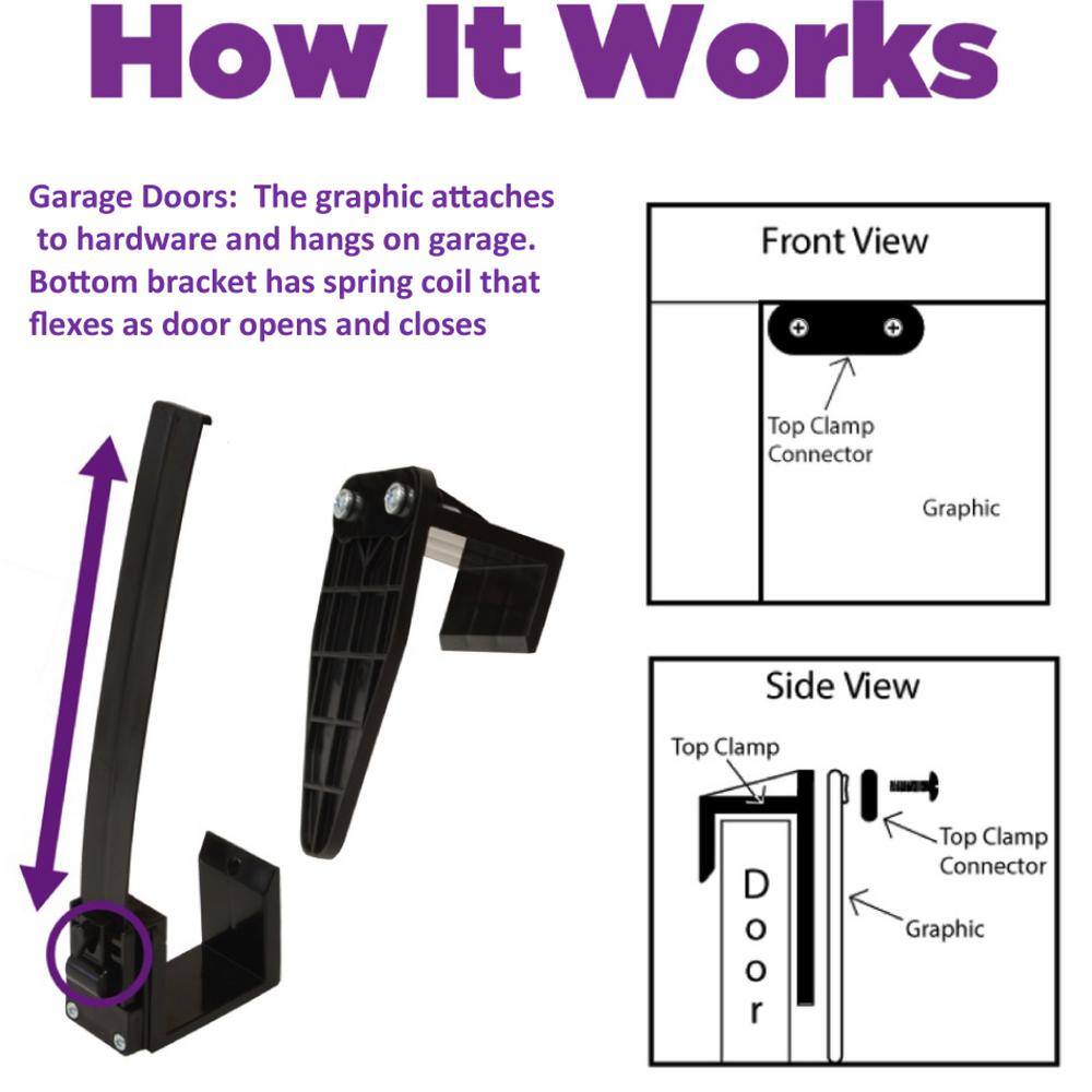My Door Decor 7 ft. x 16 ft. Happy Halloween Jack-O-Lanterns Garage Door Decor Mural for Double Car Garage Car Garage