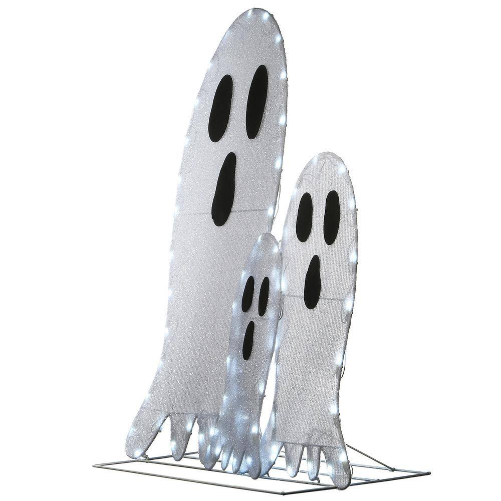 National Tree Company 36 in. Pre-Lit Ghost Trio