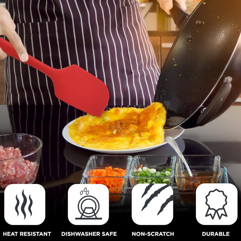 Kaluns Heat Resistant Rubber Silicone Spatula (Set of 5)
