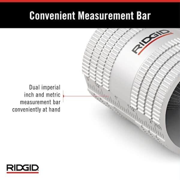 RIDGID 223S 1/4 in.-1-1/4 in. Inner/Outer Copper and Stainless Steel Tubing and Pipe Reamer, Tubing Tool for Multilayer Cutting