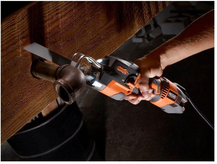 RIDGID Thru Cool 6 Amp Corded 1-Handed Orbital Reciprocating Saw Kit
