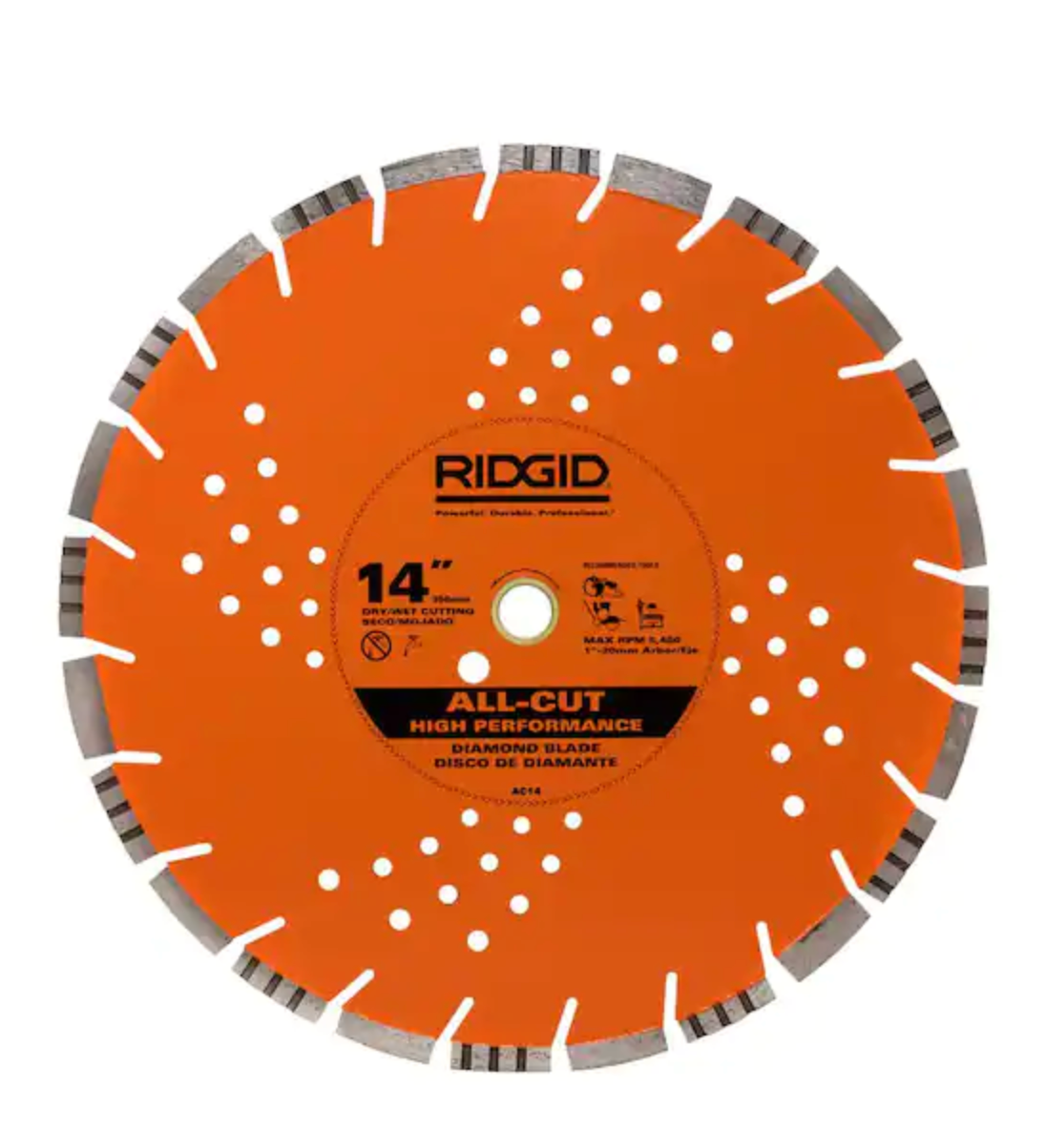 RIDGID 14 in. All-Cut Diamond Blade