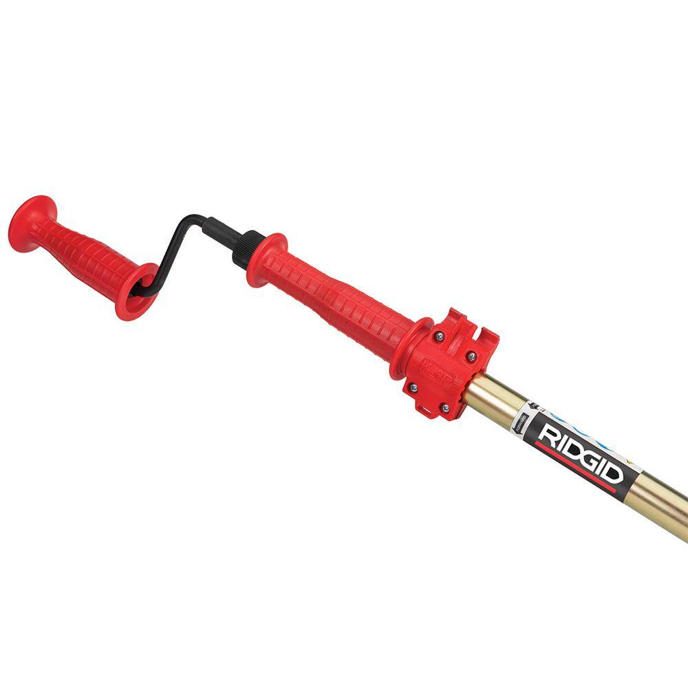 RIDGID K-6P Hybrid Toilet Snake Auger, Cable Extends to 6 ft. with Integrated Bulb Head (Manual or Cordless Drill Operated)