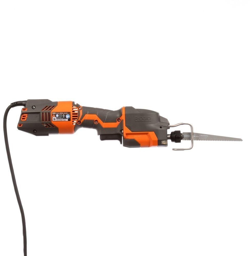 RIDGID Thru Cool 6 Amp Corded 1-Handed Orbital Reciprocating Saw Kit