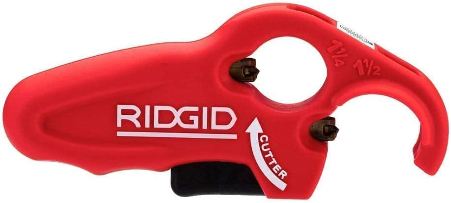 RIDGID 1-1/4 in. AND 1-1/2 in. PTEC 3000 Versatile Thin Wall PE, PP, PVC Plastic Tubing Cutter - Cuts, Cleans, Deburrs & Bevels