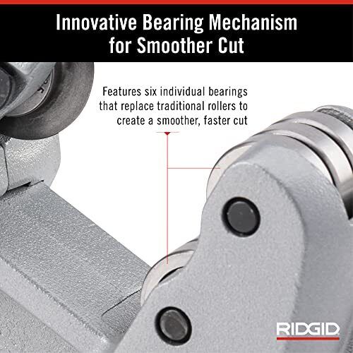 RIDGID 1/4 in. to 1-3/8 in. Model 35S Stainless Steel Tubing Cutter with Quick Cutting X-CEL Knob, Contoured Frame Tubing Tool