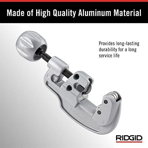 RIDGID 1/4 in. to 1-3/8 in. Model 35S Stainless Steel Tubing Cutter with Quick Cutting X-CEL Knob, Contoured Frame Tubing Tool