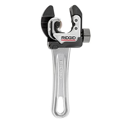RIDGID 118 2-in-1 Close Quarters AUTOFEED 1/4 in.-1-1/8 in. Metal Tubing Compact Cutter,Tool with X-CEL Knob for Quick Cutting