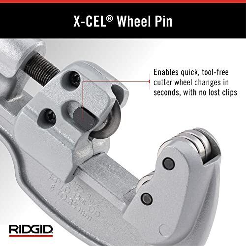 RIDGID 1/4 in. to 1-3/8 in. Model 35S Stainless Steel Tubing Cutter with Quick Cutting X-CEL Knob, Contoured Frame Tubing Tool
