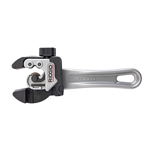 RIDGID 118 2-in-1 Close Quarters AUTOFEED 1/4 in.-1-1/8 in. Metal Tubing Compact Cutter,Tool with X-CEL Knob for Quick Cutting