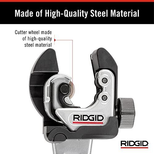 RIDGID 118 2-in-1 Close Quarters AUTOFEED 1/4 in.-1-1/8 in. Metal Tubing Compact Cutter,Tool with X-CEL Knob for Quick Cutting