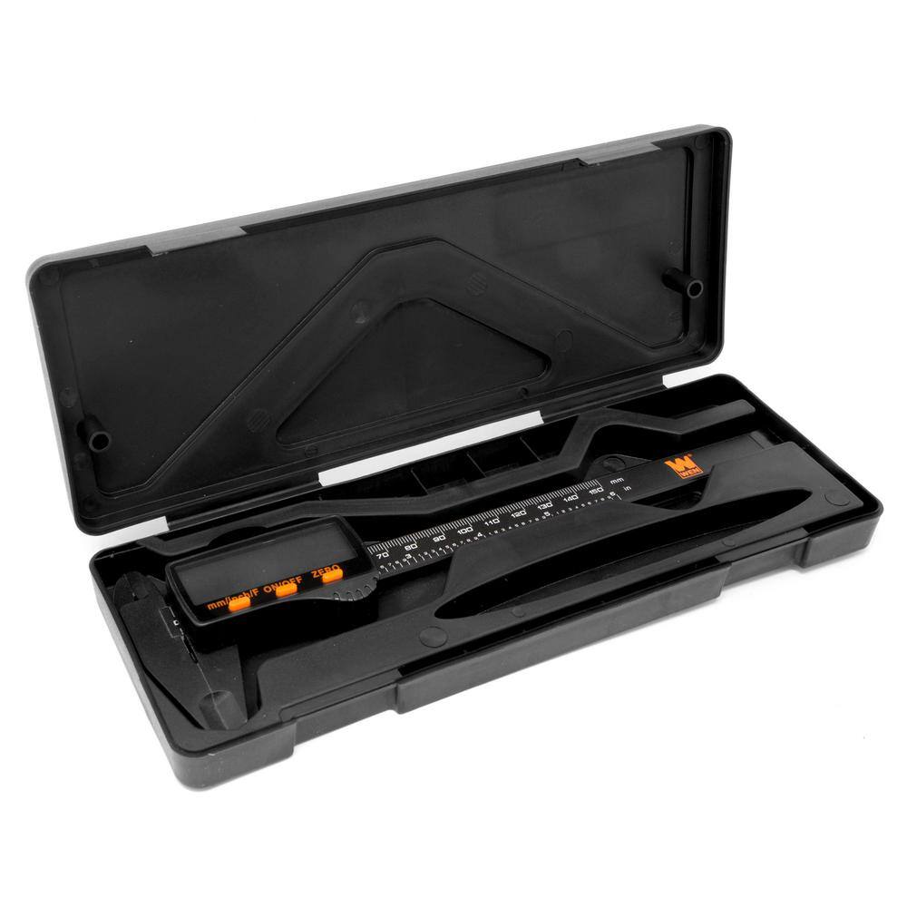 WEN 6.1 in. Electronic Digital Caliper with LCD Readout and Storage Case