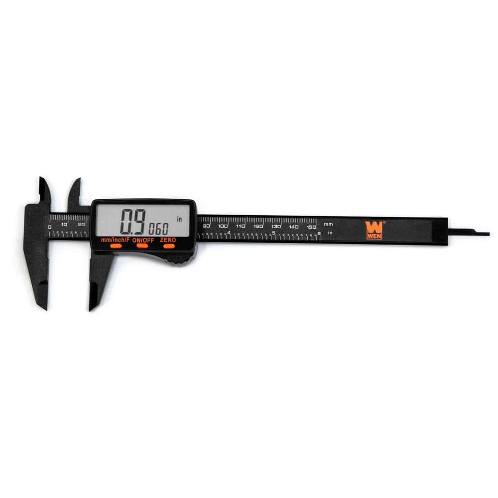 WEN 6.1 in. Electronic Digital Caliper with LCD Readout and Storage Case