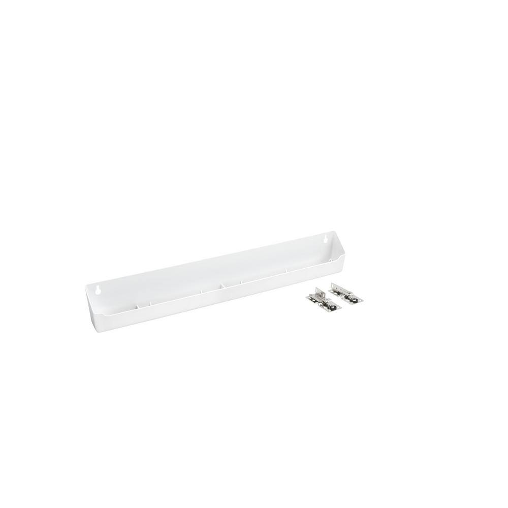 Rev-A-Shelf 22 in. White Polymer Lazy Daisy Tip-Out Tray Utensil Holders
