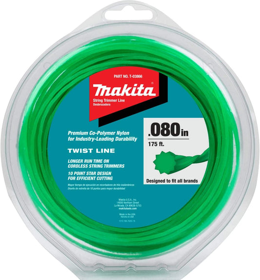 Makita  0.080 in. x 175 ft. Twisted Trimmer Line