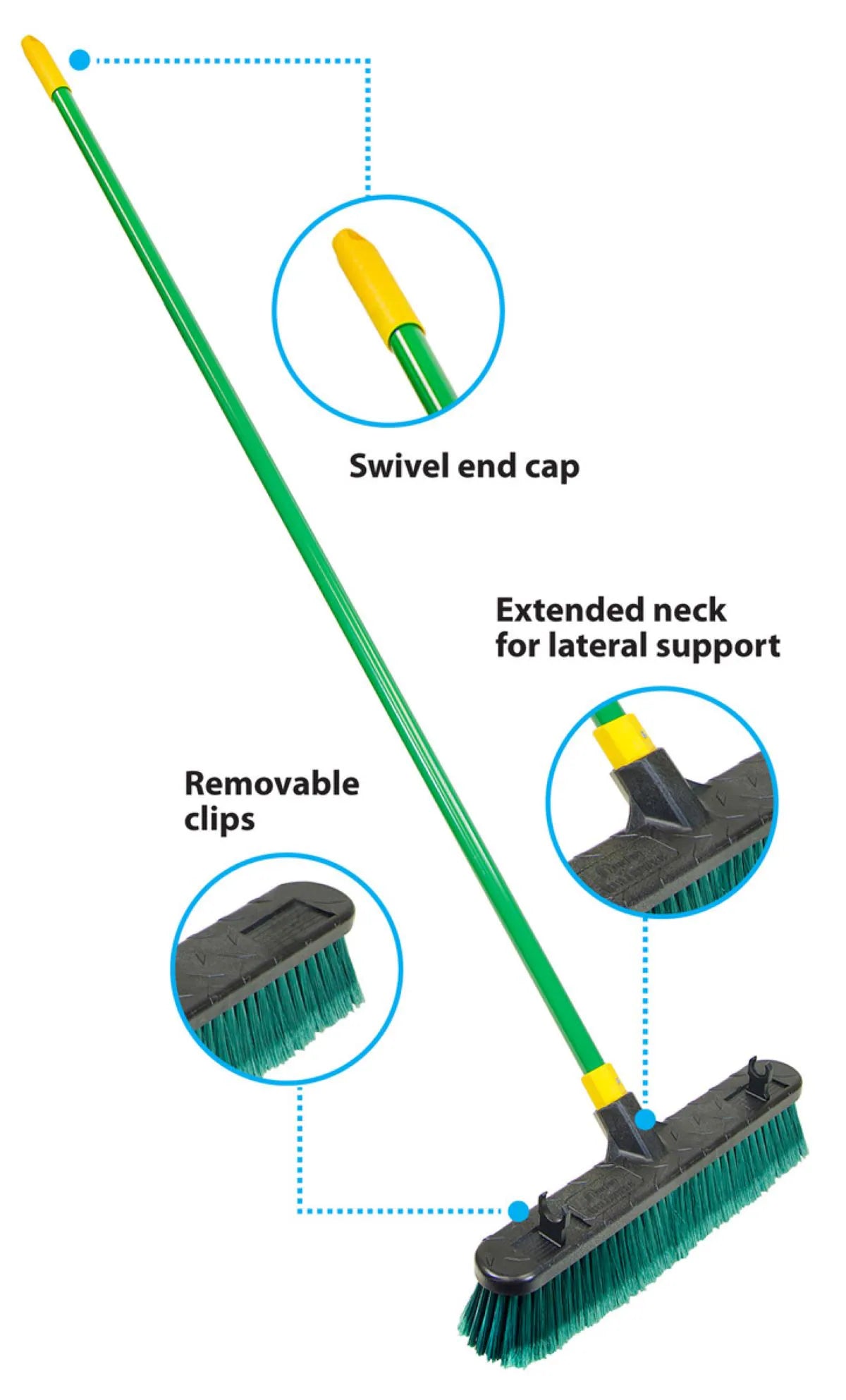 Multi-Surface 18-In Poly Fiber Multi-Surface All-Purpose Push Broom