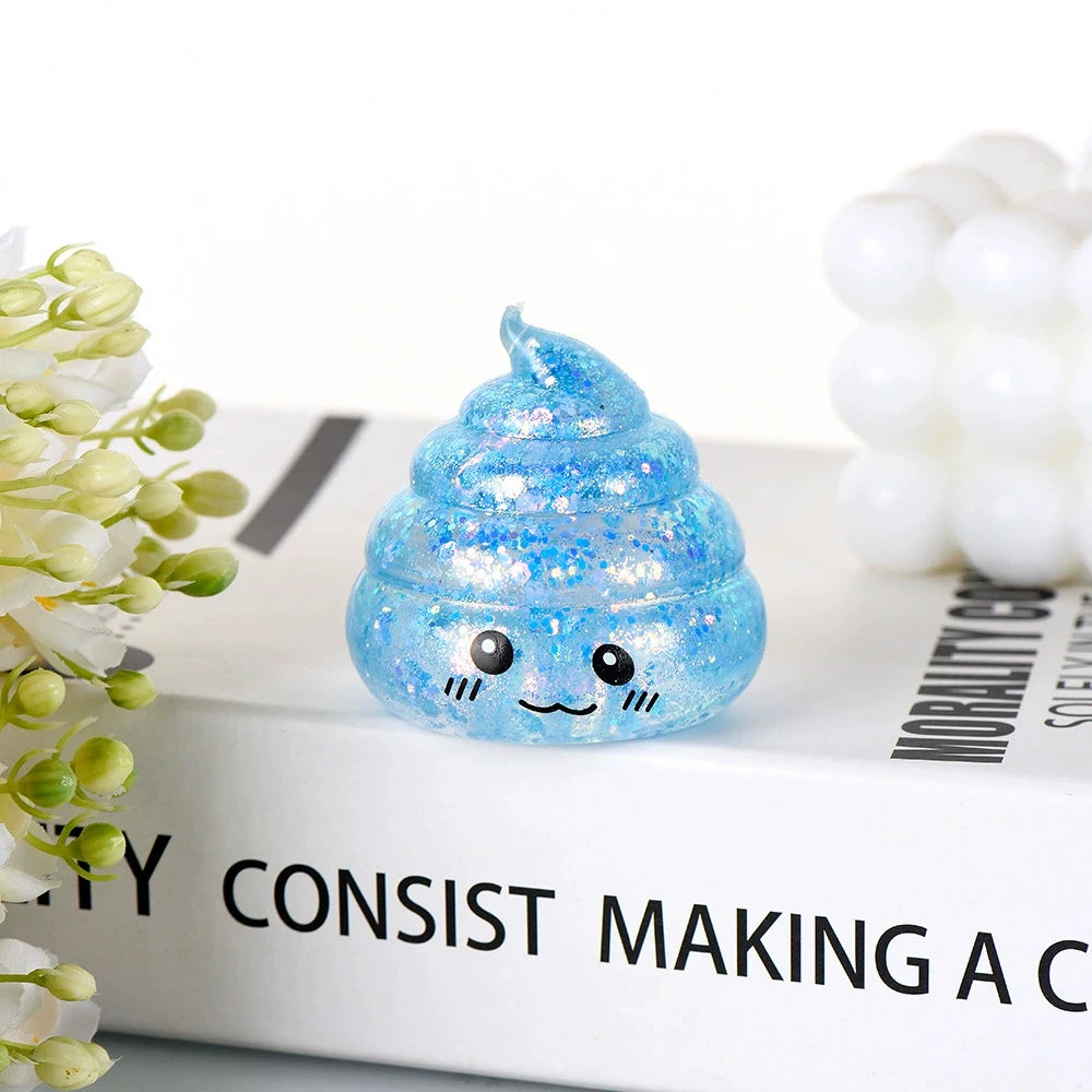 Novelty Squishy Poo Stress Ball Squishies Toys Maltose Funny Stretch Squeeze Fidget Toys for Adults Stress Relief Prank Gift