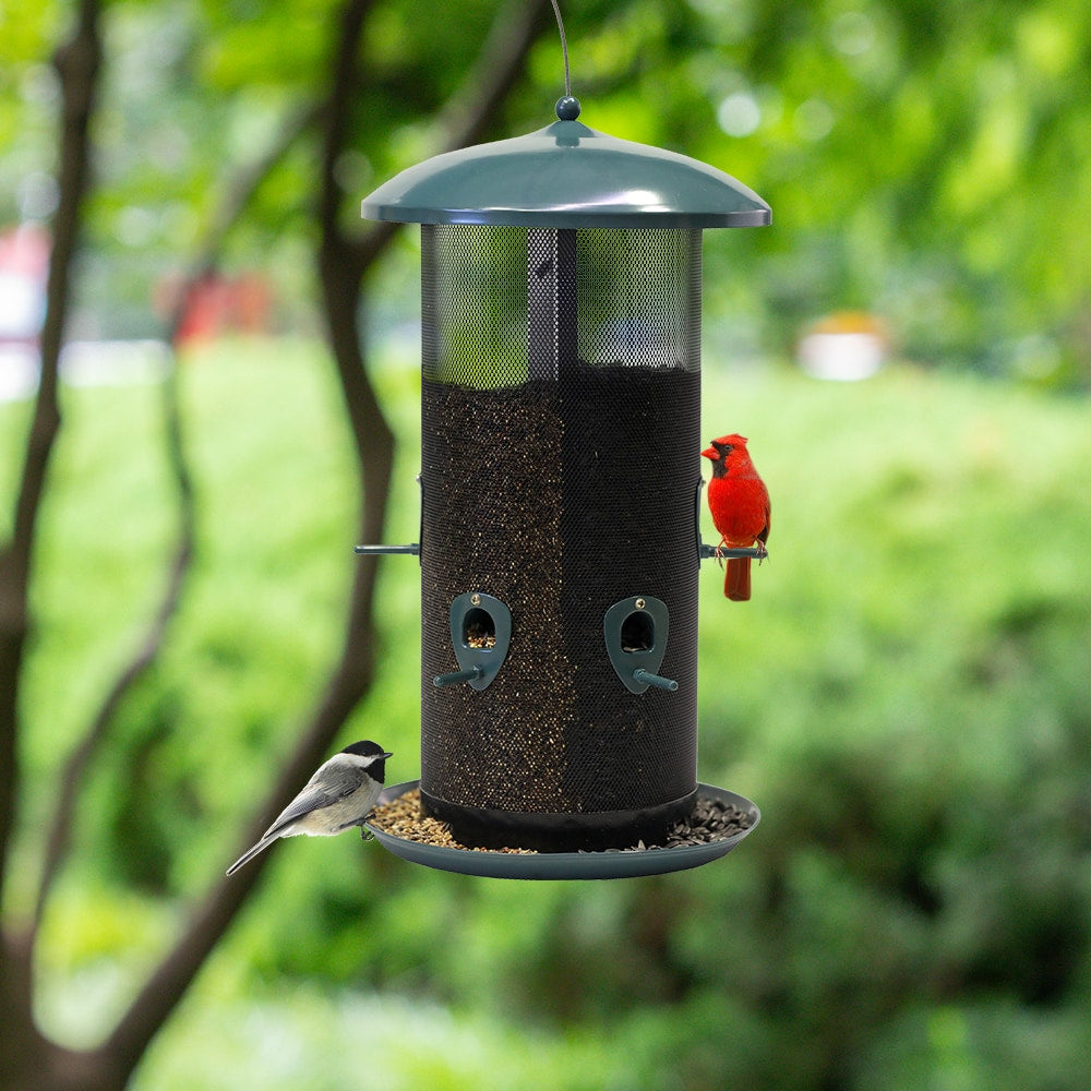 Mesh Hanging Hopper Bird Feeder - 10-Lb