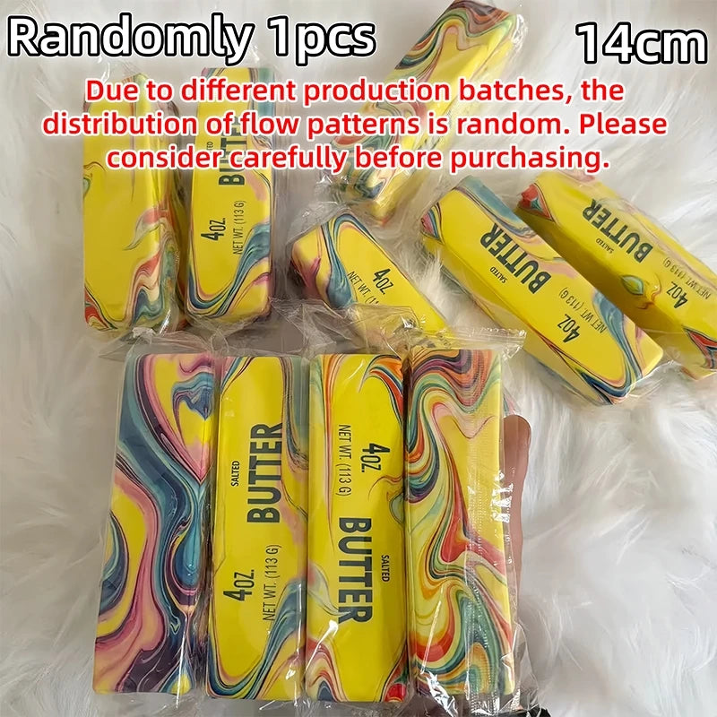 Squishy Butter Stick Fidget Toy Sticky Butter Stick Slow Rebound Stress Ball Squeeze Toy Anti-Stress Sensory Toy for Adults