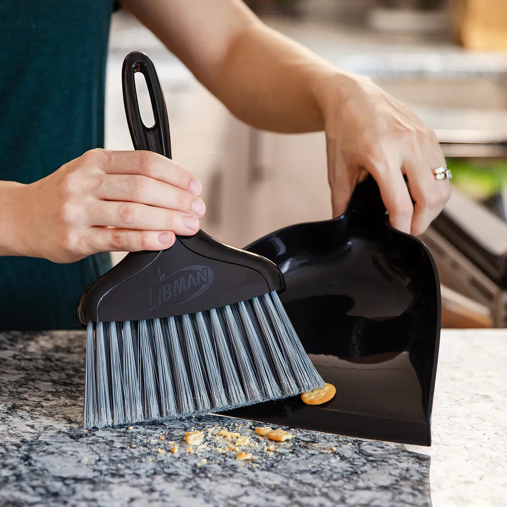 Plastic Whisk Broom and Dust Pan Handheld Dustpan with Brush