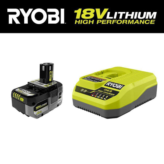 RYOBI ONE+ 18V HIGH PERFORMANCE Starter Kit with 4.0 Ah Battery and Charger