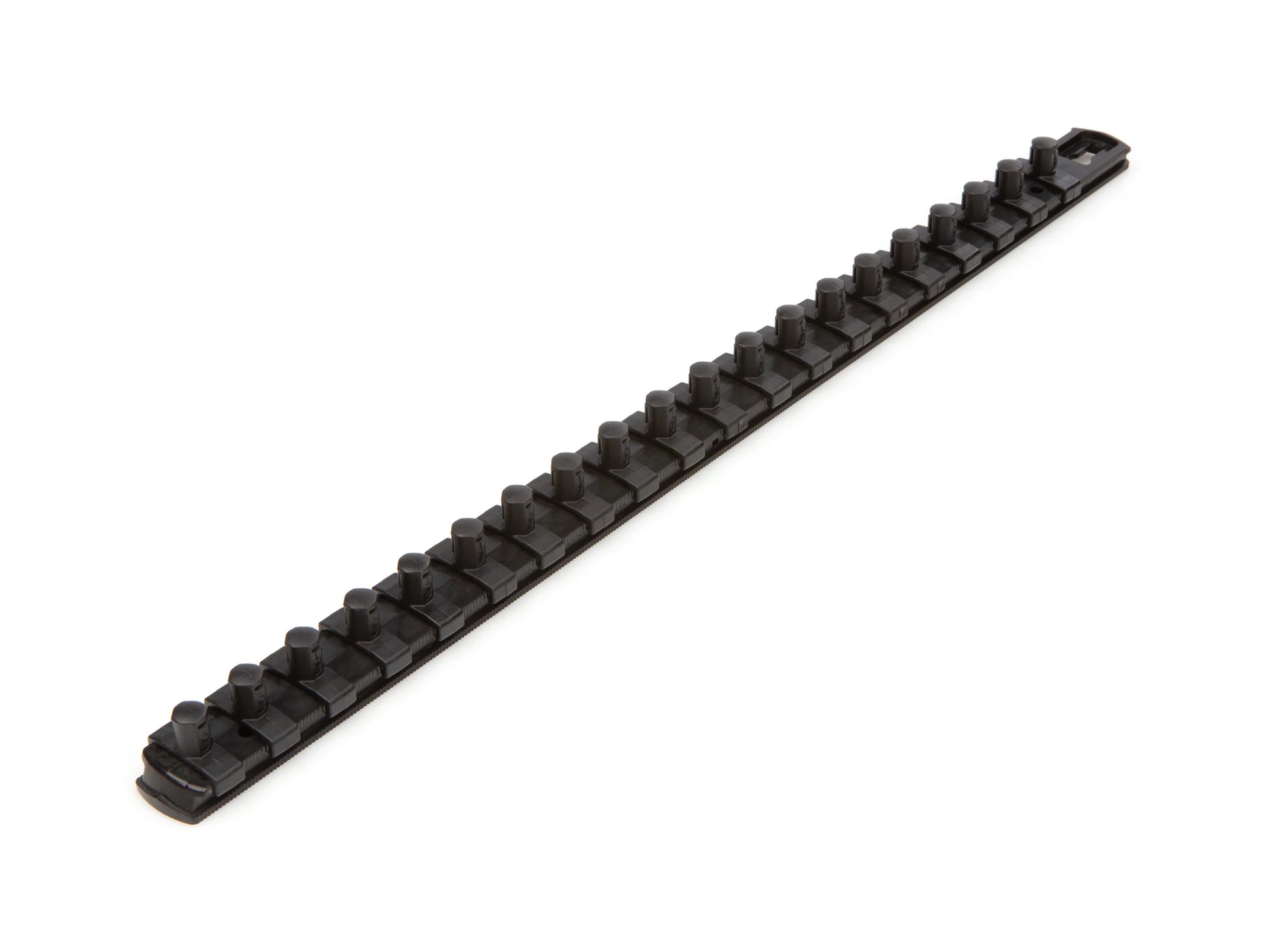 Plastic Socket Storage - 3/8 in Drive X 18 Inch Socket Rail with 20 Clips
