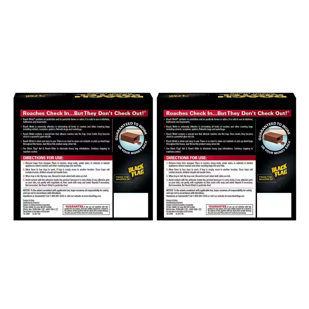 Roach Motel Insect Glue Traps (2-Pack)