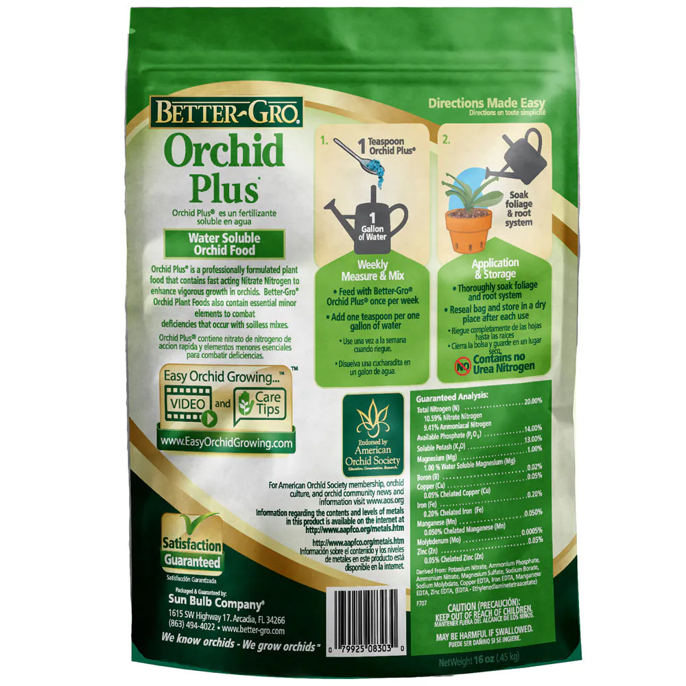 Orchid plus 20-14-13 Water-Soluble Granules Indoor Plant Food (16-Oz)