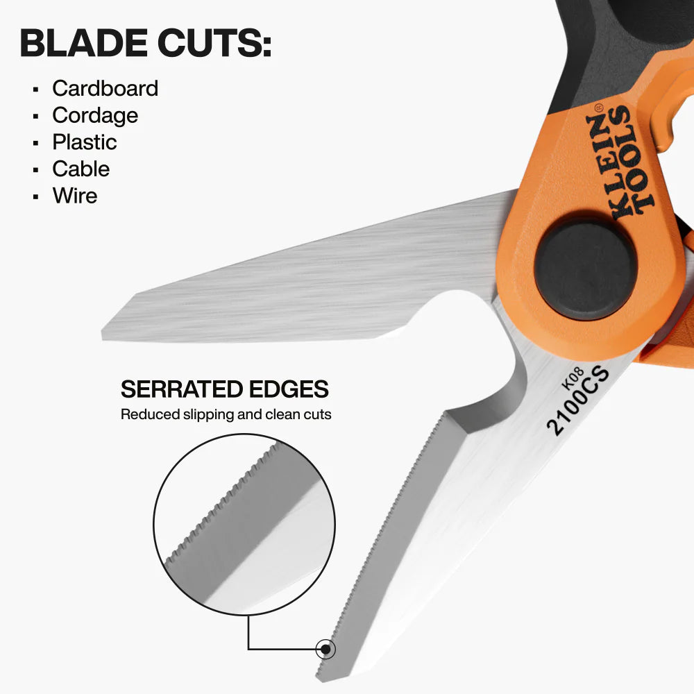 Long Reach Cable Stripping Electrician Scissors, 7-Inch
