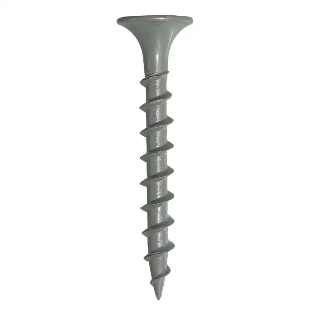 #8 X 1-1/4 In. #2 Phillips Bugle Head Coarse Thread Coated Exterior Wood Screws 1 Lb. Box