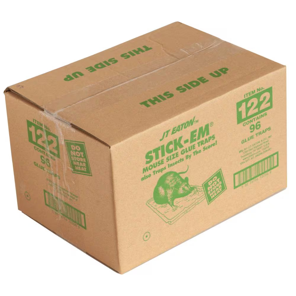 Stick-Em Insect and Mouse Size Glue Trap (96-Pack)