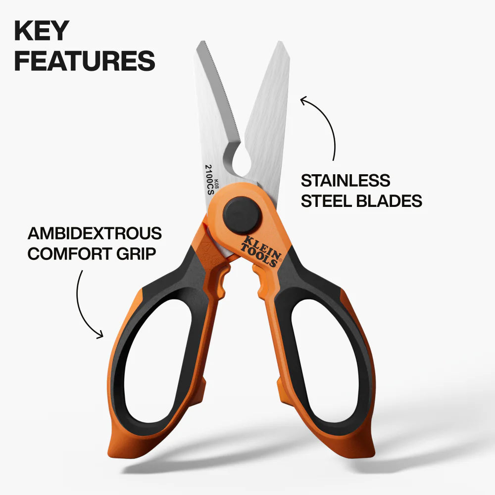 Long Reach Cable Stripping Electrician Scissors, 7-Inch