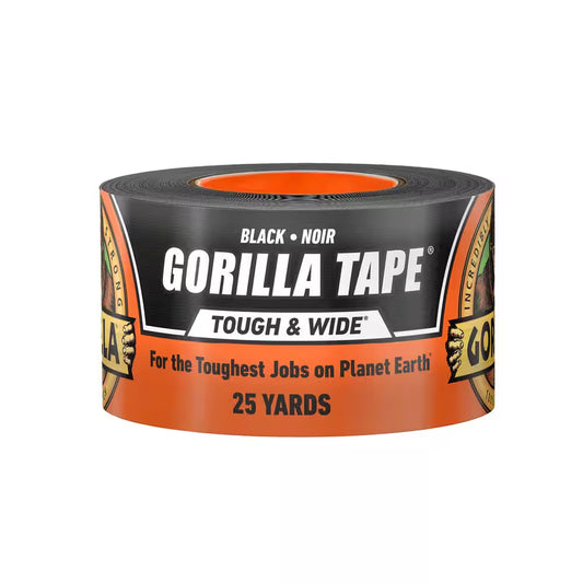 25 Yds. Tough and Wide Black Duct Tape