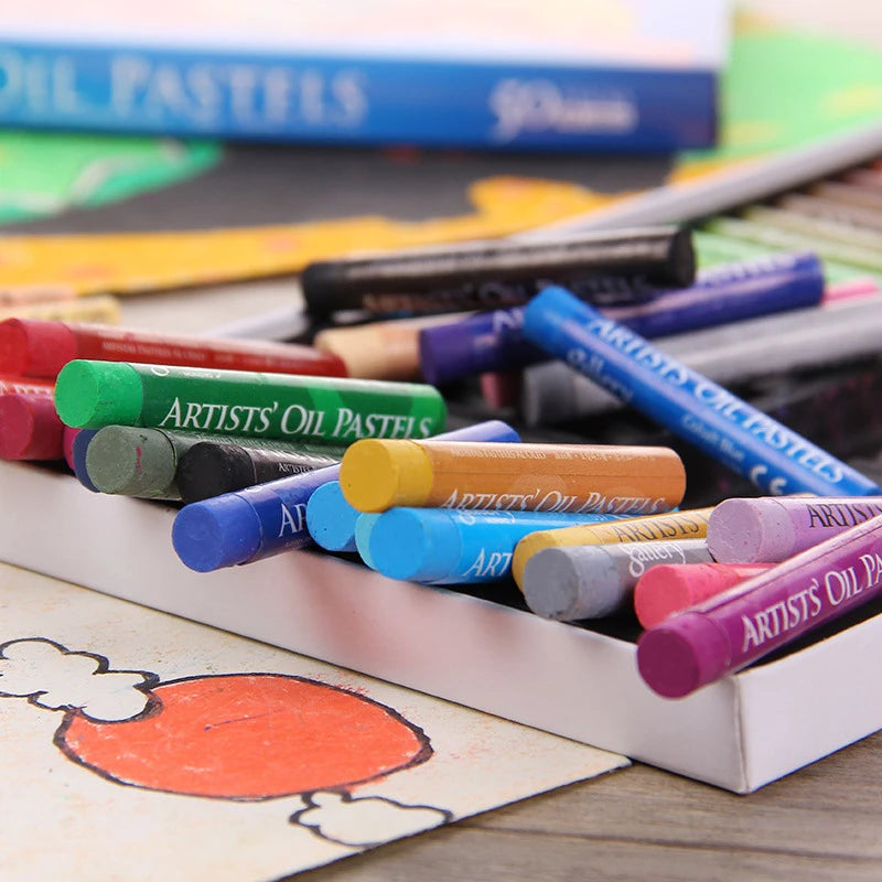 MUNGYO Artist Soft Oil Pastel Set Professional Painting Drawing Graffiti Art Crayons Washable Non Toxic Art Supply 12/25/50Color