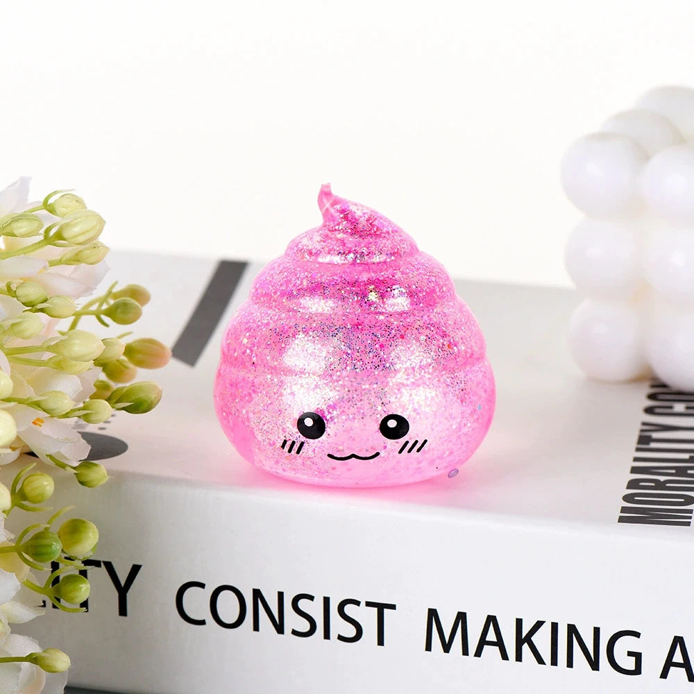 Novelty Squishy Poo Stress Ball Squishies Toys Maltose Funny Stretch Squeeze Fidget Toys for Adults Stress Relief Prank Gift