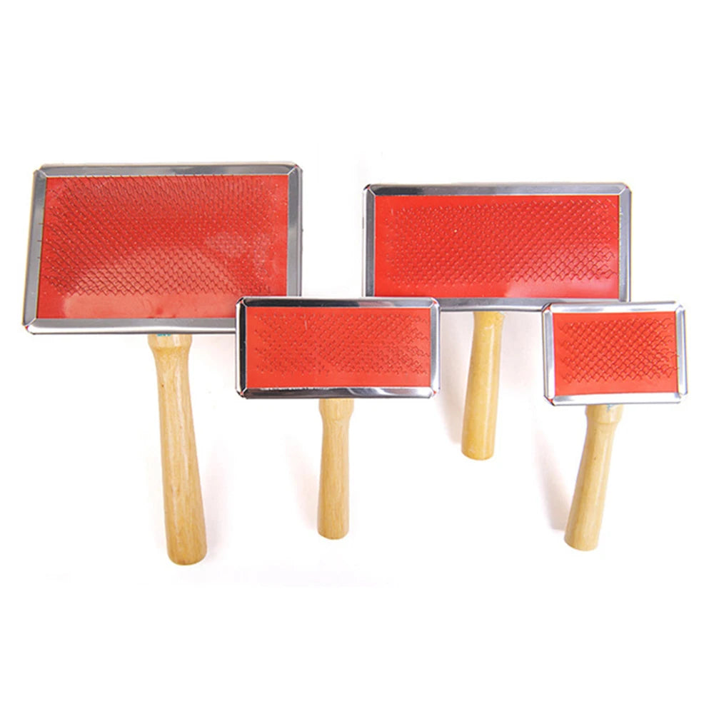 Pet Wooden Handle Needle Comb Massage Comb for Removing Floating Hair Products